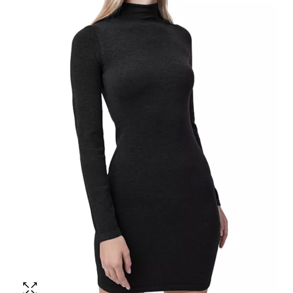 Bloomingdales FRENCH CONNECTION black sweater dress size S